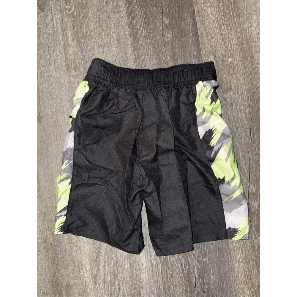 Xersion Swimsuit Trunks Msrp$32 Black And Yellow Adjustable Waist Nwt Boys S 8yr